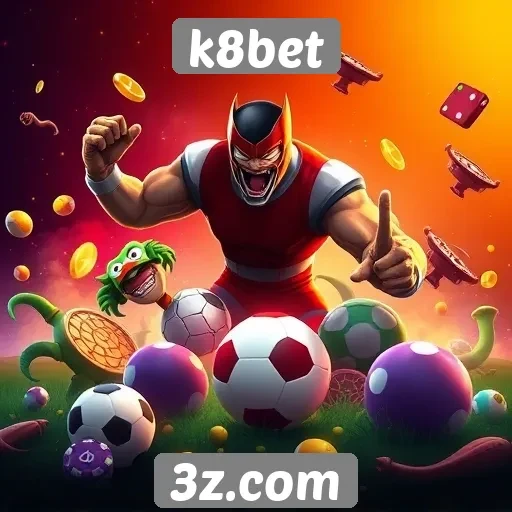 Variedade de jogos disponíveis na plataforma k8bet